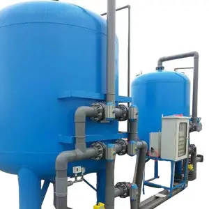 De gran capacidad mecánico automático filtro de arena de agua para tratamiento de agua