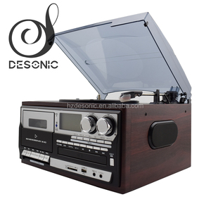 DESONIC Compact <span class=keywords><strong>CD</strong></span> MP3 bt Platine Tourne-Disque avec <span class=keywords><strong>Cassette</strong></span> et d'enregistrement USB AM/FM <span class=keywords><strong>Radio</strong></span> AVEC Haut-parleurs gramophone - Product Image 4