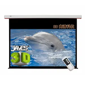 110" inch 16:9 HD Motorized Projection Screen /Matte White Projector Screen remote control