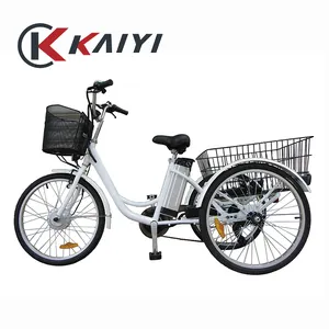 凯伊20英寸认证EN15194货物交付电动踏板车3轮自行车自行车锂电池智能铝合金刚性