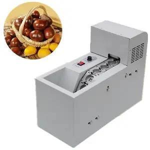 Chestnut cutting roasting machine to peel pistachios