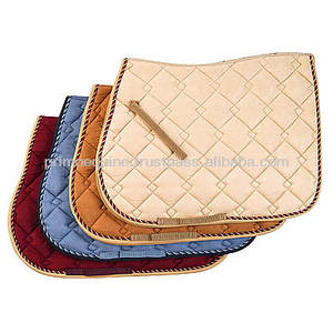 Tapis de selle personnalisable de style anglais pour cheval, doublure en polaire de coton personnalisée avec couleurs et logo ciblés - Product Image 2