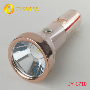 JY супер Новый Лидер продаж Литиевый ПЕРЕЗАРЯЖАЕМЫЙ светодиодный фонарик с боковой электронной зажигалкой JY1710 фонарик - Product Image 5