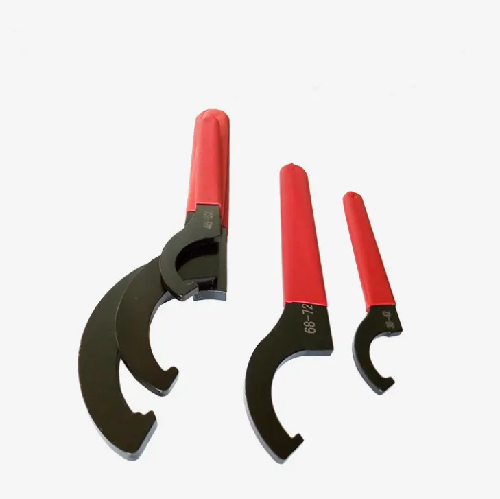 C Spanner Alat Adjustable Hook Wrench 32-76MM 1.1/4-3 "Chrome Vanadium