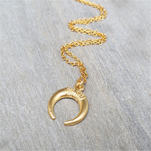 Della boemia <span class=keywords><strong>Collana</strong></span> Del Pendente Del <span class=keywords><strong>Corno</strong></span> 925 Sterling <span class=keywords><strong>Argento</strong></span> Crescent Moon Pendente Della <span class=keywords><strong>Collana</strong></span> Dei Monili - Product Image 2