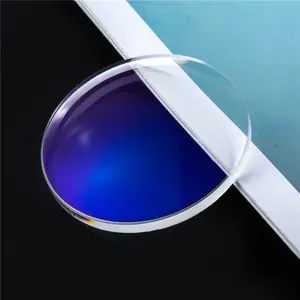 Cina 1.56 Lentes Monofocal CR39 Potongan Biru NK 55 Resin Kacamata Lensa Mata