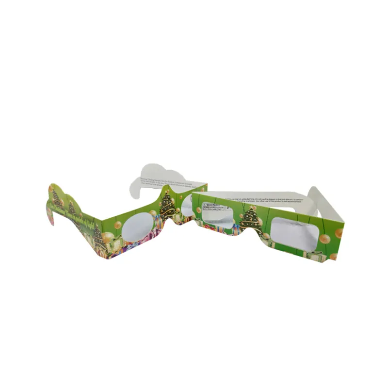 2024 новый стиль Персонализированная печатная бумага 3D рождественские фейерверки дифракционные очки