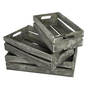 <span class=keywords><strong>Caisse</strong></span> à fruits <span class=keywords><strong>en</strong></span> <span class=keywords><strong>bois</strong></span> empilable rectangulaire avec logo personnalisé et couleur de teinture, pour le stockage - Product Image 4