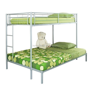 Twin plus complet lit superposé en métal, argent bd-7029 - Product Image 1