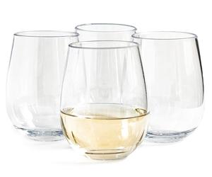 Lot de 4 16oz Tritan En Plastique Verres À <span class=keywords><strong>Vin</strong></span> Incassables Rouge Blanc Ensemble de <span class=keywords><strong>Verre</strong></span> à <span class=keywords><strong>Vin</strong></span> Verres - Product Image 1