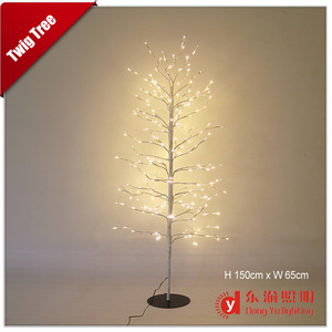 Décorations extérieures de luxe en <span class=keywords><strong>bouleau</strong></span> scintillant éclairé par LED pour les festivités de Noël en gros en usine - Product Image 2