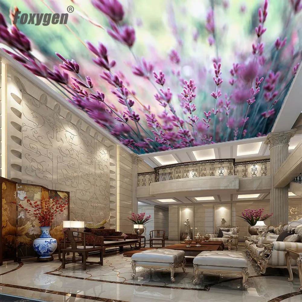 Plastik baget asma tavan pvc streç film iç dekorasyon malzemesi kadar 5m için otel