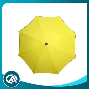 Best seller de aluminio de lujo <span class=keywords><strong>mango</strong></span> Playa <span class=keywords><strong>paraguas</strong></span> de color amarillo brillante - Product Image 1
