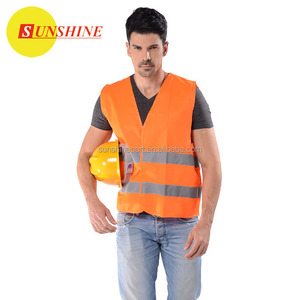 Manufactory <strong>Production</strong> EN20471Orange <strong>Reflective</strong> Safety Vest - Product Image 1