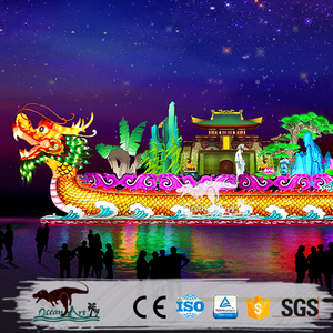Grand flotteur de défilé de décoration de lanternes de festival chinois fait à la main - Product Image 4