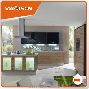 Moderne grain style mélamine <span class=keywords><strong>face</strong></span> armoires de <span class=keywords><strong>cuisine</strong></span> - Product Image 6