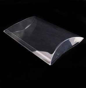 Chiaro scatola cuscino in pvc scatola di imballaggio per partito, scatola cuscino in pvc per il matrimonio, scatola cuscino in pvc per la confezione regalo - Product Image 1