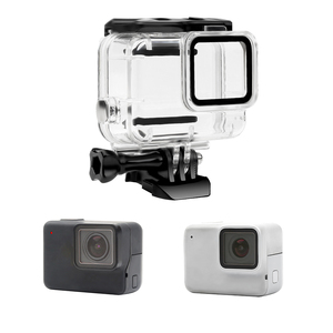 Teyes-coque étanche pour <span class=keywords><strong>GoPro</strong></span>, étui de protection pour <span class=keywords><strong>Gopro</strong></span> <span class=keywords><strong>Hero</strong></span> <span class=keywords><strong>7</strong></span> blanc et argent - Product Image 2
