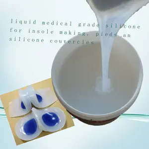 Liquid medical grade silicone for shoe insole making transparent liquid silicone rubber for foot care products