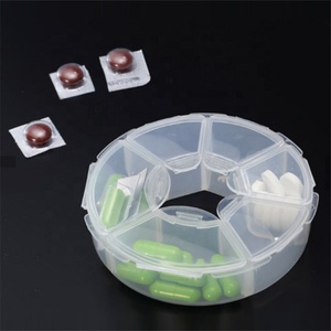 Pastillero médico promocional impermeable <span class=keywords><strong>de</strong></span> plástico, organizador personalizado, cajas transparentes multifunción, logotipo clásico personalizado, 1000 Uds. - Product Image 2