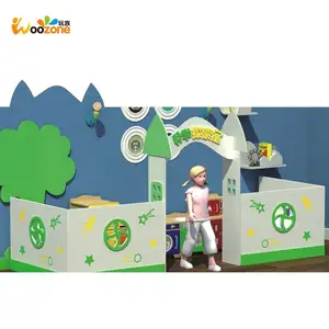 kids outdoor entertainment equipment waterproof cheap wooden playhouse