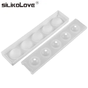 China Manufacture 5 Cavity Silicone 3D Cake Baking Molds For DIY