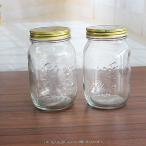 Large bouche ronde vide 500 ml conserve <span class=keywords><strong>confiture</strong></span> bocal en verre alimentaire pour légumes - Product Image 6