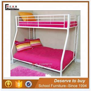 فيتنام الثقيلة قوي سرير من الفولاذ إطار الحديد الأزرق الأرجواني الأبيض سرير بطابقين مع الدرج - Product Image 6