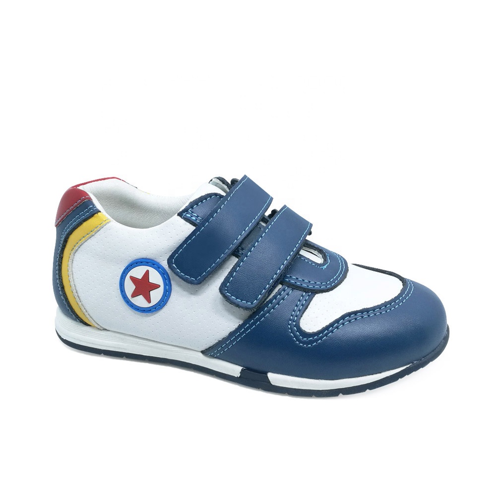 Высококачественная теннисная кожаная спортивная обувь для мальчиков, Детская жесткая ортопедическая обувь от китайского производителя