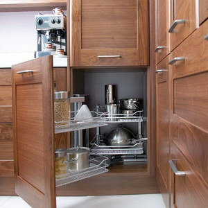 Mobile da <span class=keywords><strong>Cucina</strong></span> in Legno di Ciliegio Personalizzato Giapponese con Ante in Vetro - Product Image 6