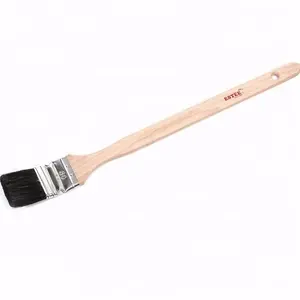 Chinese high quality paint tool wooden handle radiator paint brush with hog bristle