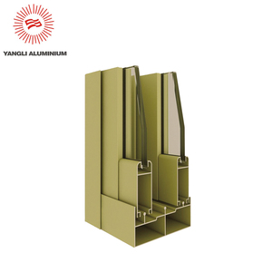 Finestra e telaio della porta 6063 marrone anodizzato estruso di <span class=keywords><strong>alluminio</strong></span> - Product Image 5