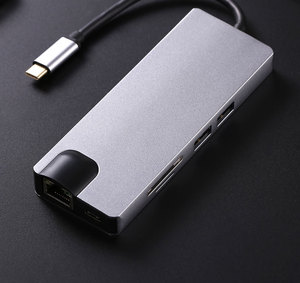 New Products 8 in <strong>1</strong> <strong>3</strong>.<strong>1</strong> <strong>USB</strong> <strong>C</strong> Type <strong>C</strong> <strong>Hubs</strong> <strong>3</strong>*<strong>USB</strong> <strong>3</strong>.0 RJ45 Gigabit Ethernet SD/TF Card Reader - Product Image 4