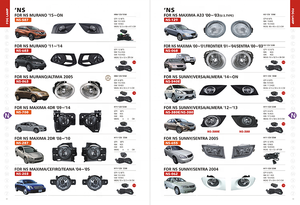 قطع غيار السيارات عالية الجودة الهالوجين مصابيح ضباب لنيسان داتسون الذهاب 2014 - Product Image 4