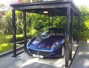 Lift Parkir Mobil Vertikal Mini Bawah Tanah 2 Lapisan/Parkir Mobil Hidrolik