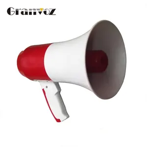 Mini megafone bullhorn, XB-73S-USB abs, recarregável, à prova d' água, megafone, com led