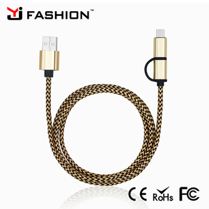 Il cavo di sincronizzazione del USB del cavo del USB di tipo <span class=keywords><strong>C</strong></span> ha intrecciato il nylon all'ingrosso 1m 2 in 1 veloce veloce di <span class=keywords><strong>c</strong></span> - Product Image 4