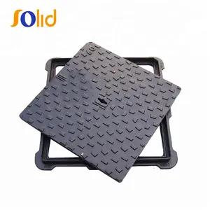 Manhole Covers Suppliers EN124 B125 800x800 Ductile Iron Round Recessed Drainage Manhole Cover And Frame Price