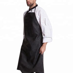 Impermeable Anti aceite Hotel cocina Chef Barista delantal <span class=keywords><strong>de</strong></span> cuero para <span class=keywords><strong>camarero</strong></span> - Product Image 2