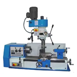 3 In 1 Draaibank Mill Boor Combo BV25-3 Mini Multi Purpose Draaibank Machine Met Certificaat Goedgekeurd