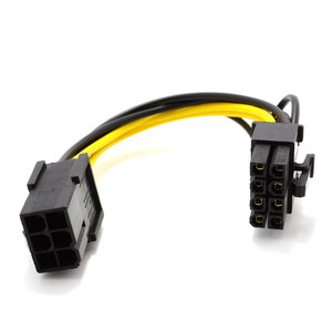 Gpu 6 פינים <span class=keywords><strong>pci</strong></span> אקספרס ממיר כוח ממיר כבל וידאו <span class=keywords><strong>pci</strong></span> מחברים אלקטרוניים עבור אספקת חשמל - Product Image 2