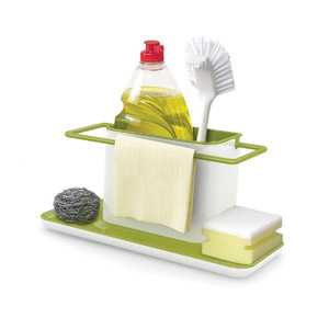Black and White Desktop Kitchen Sponge Organizer Dish Self Draining <strong>Sink</strong> Storage <strong>Rack</strong> - Product Image 2