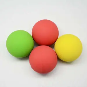 Boule de rebond en caoutchouc écologique, balle de raquette en caoutchouc de couleur brillante, balle creuse, 1 pièce
