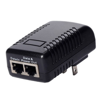 NOUVEAU Injecteur PoE 48V 500mA à prise murale unique, adaptateur Ethernet pour alimentation de téléphone IP/caméra IP CCTV 220V US/EU/UK/AU