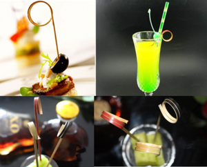 Barra de herramientas de bambú selecciones cocktail agitadores de la bebida de bambú nudo - Product Image 6