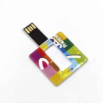 Custom Logo mini Square Shape Card USB Flash Drive 1GB 2GB 4GB 8GB 16GB 32GB pen drive 64GB card USB stick