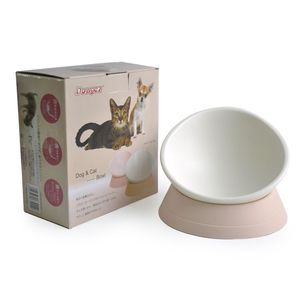Ângulo destacável ajustável antiderrapante resistente ao desgaste rosa japonês personalizado Pet Alimentação Bowl - Product Image 1