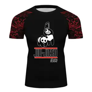 Camisetas personalizadas rashguard, camisetas de compressão para homens, curtas, gi bjj jiu jitsu mma, impressão de seu logotipo