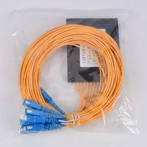 FTTH sc/pc connector fiber optic plc y type splitter 1x 8 abs coupler plc splitter