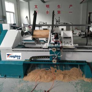 Tornio CNC per Legno a 3 Assi con Alimentazione Automatica TJ1530, Un Mandrino e Due Lame, Tornio Automatico per la Lavorazione del Legno e la Produzione di Colonne per Scale - Product Image 2